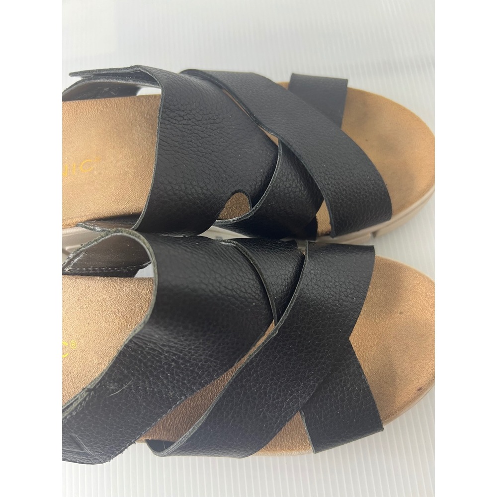 Vionic Black Strappy Slip-On Sandals - Picture 4 of 11